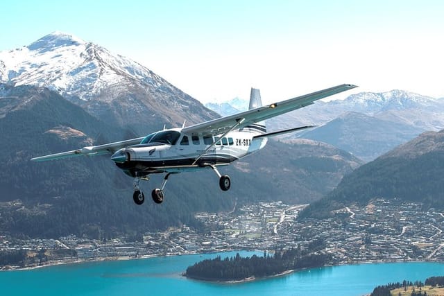 Fly with Air Milford over Queenstown.